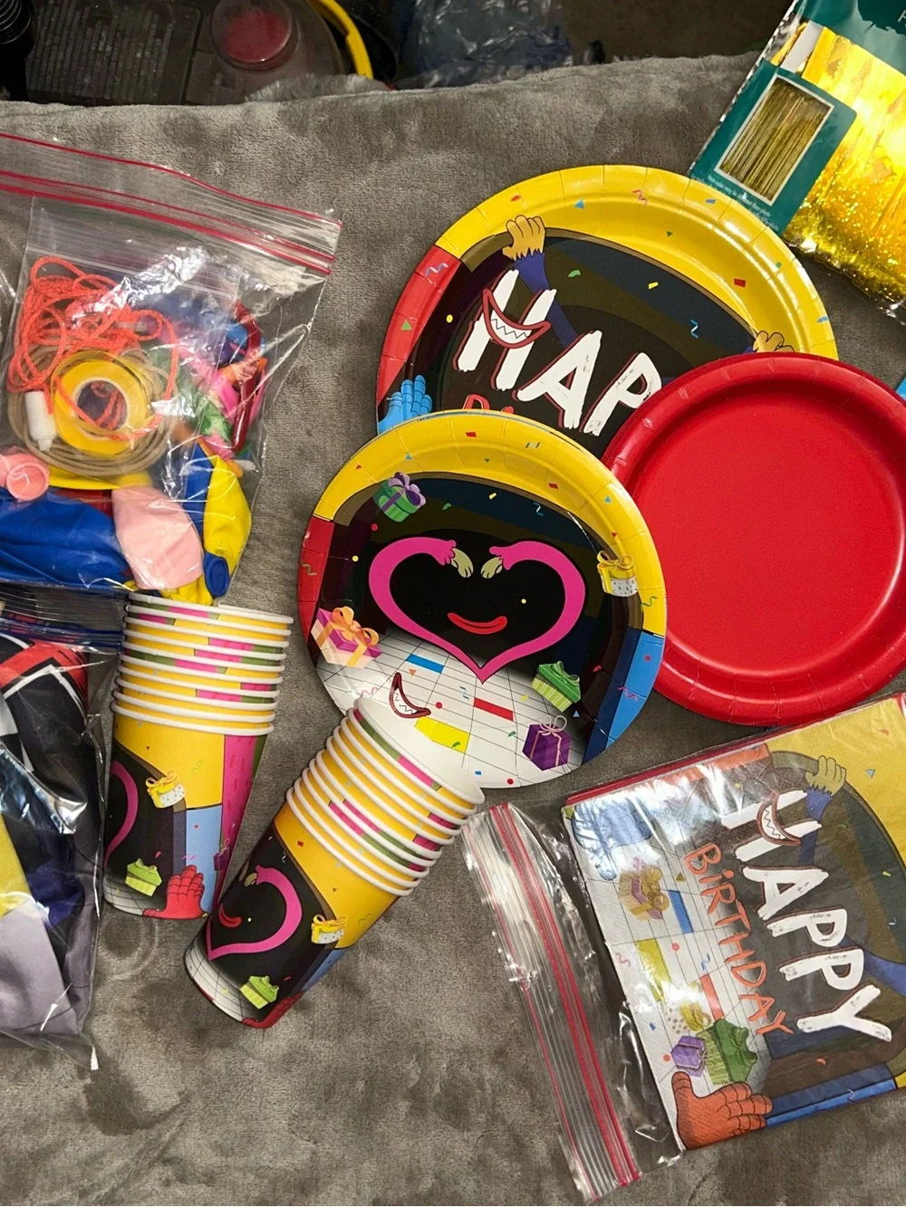 POPPY PLAYTIME THEME BIRTHDAY PARTY ITEMS!!